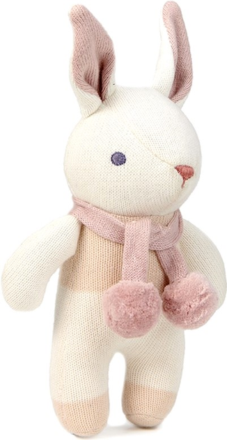 Zestaw prezentowy ThreadBear Króliczek w kremowym kolorze 22 cm + Przytulanka + Grzechotka (5060588640802) - obraz 3