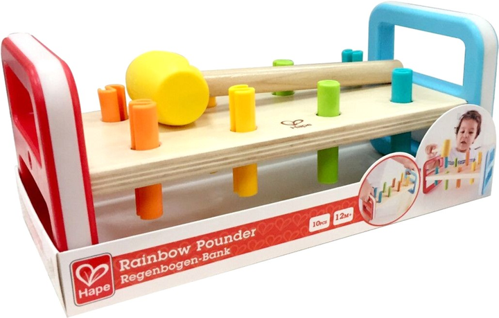 Tłuczek Hape Rainbow Pounder drewniany (6943478026421) - obraz 1