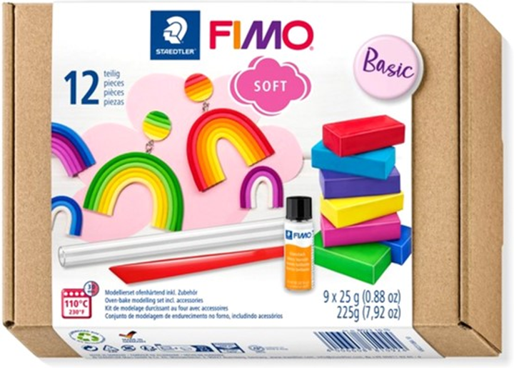 Набір для ліплення Fimo Soft Basic Set & Tools (4006608810924) - зображення 1