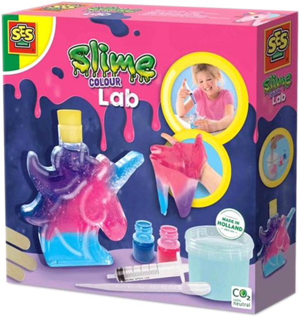 Набір для створення слаймів SPA Ses Creative Slime Unicorn Color Lab (8710341150167) - зображення 1