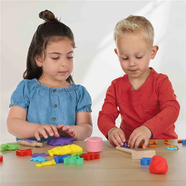Набір для ліплення Ses Creative Dough Feel Good Sparkle 4х90 г (8710341005153) - зображення 3