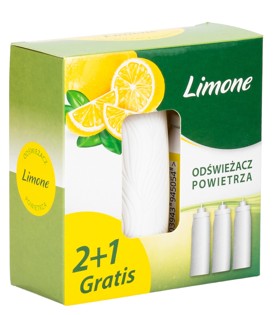 Odświeżacz powietrza Aerosol Service Limone w mini sprayu 3 x 24 ml (5903943945115) - obraz 1