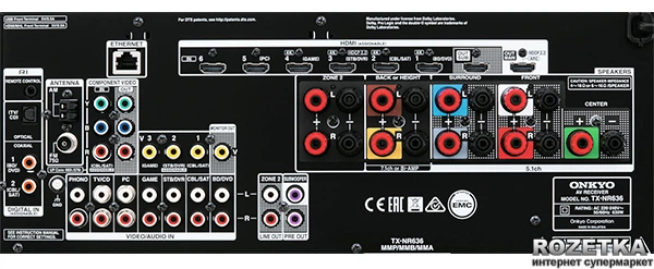 AV-ресивер Onkyo TX-NR 636 Black (215920) – фото, отзывы