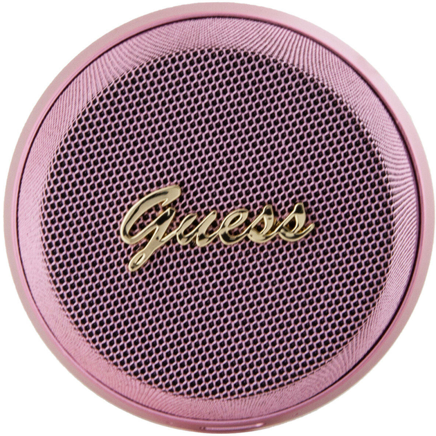 Głośnik przenośny Guess Bluetooth Magnetic Script Metal Pink (GUWSC3ALSMP) - obraz 2