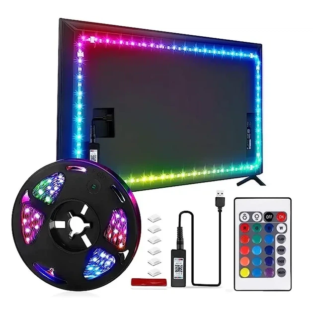 Светодиодная RGB лєнта 10М. с пультом в комплекте 15LED/m USB LED 5050 - изображение 10