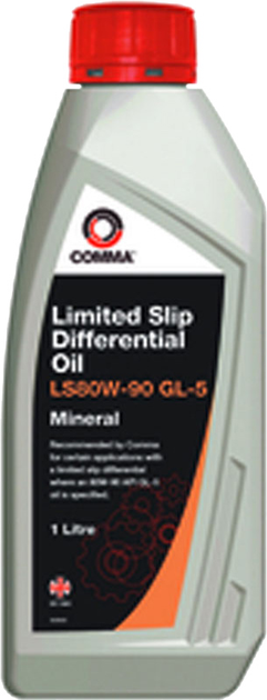 Трансмиссионное масло Comma LS Gear Oil 80W-90 GL5 1 л (LS80W901L ...