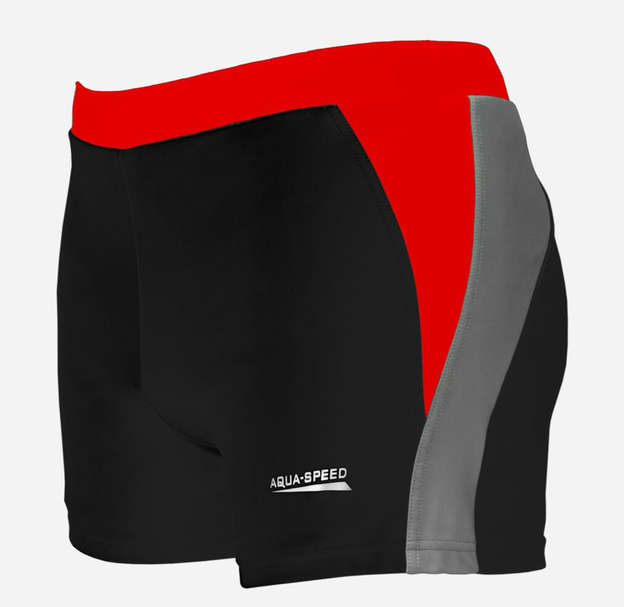 Плавки-боксеры Aqua Speed DARIO для мужчин черный/красный/серый size XL/52 - Фото 2 Плавки-боксеры Aqua Speed DARIO для мужчин черный/красный/серый size XL/52 - изображение 2