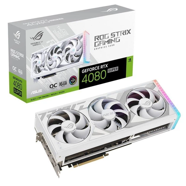 Відеокарта GF RTX 4080 Super 16GB GDDR6X ROG Strix Gaming OC White