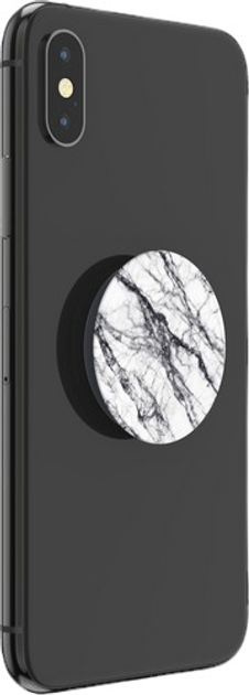 Uchwyt i podstawka do telefonu PopSockets White Stone Marble (4062519700709) - obraz 4