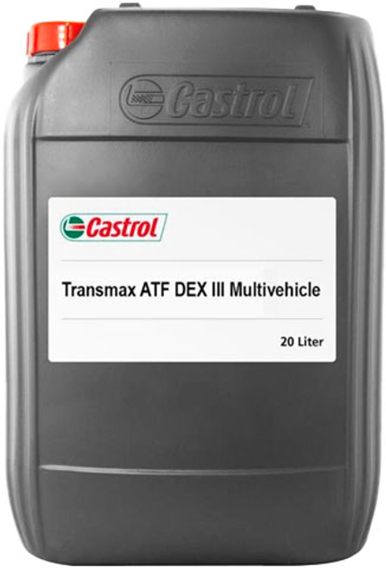 Трансмісійна олива Castrol Transmax ATF DX III Multivehicle 20 л ...