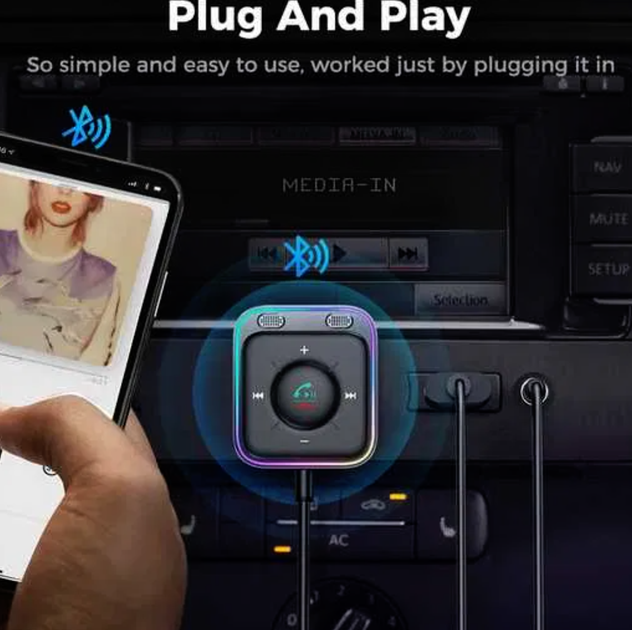 Bluetooth 5.3 ресивер в авто Joyroom JR-CB3 aux wireless receiver - Фото 4 Bluetooth 5.3 ресивер в авто Joyroom JR-CB3 aux wireless receiver - зображення 4