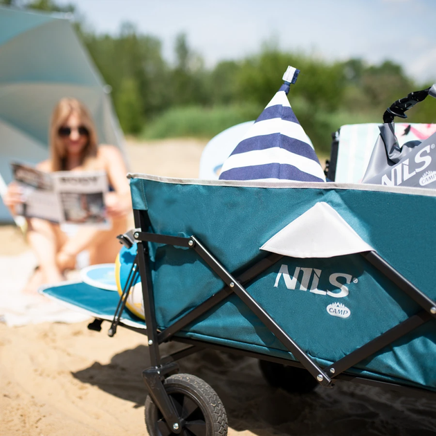 Візок Nils Camp зелено-сірий (5907695557480) - зображення 16
