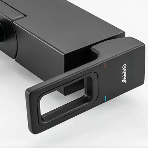 Змішувач для ванни GAPPO G3217-6, чорний - изображение 4