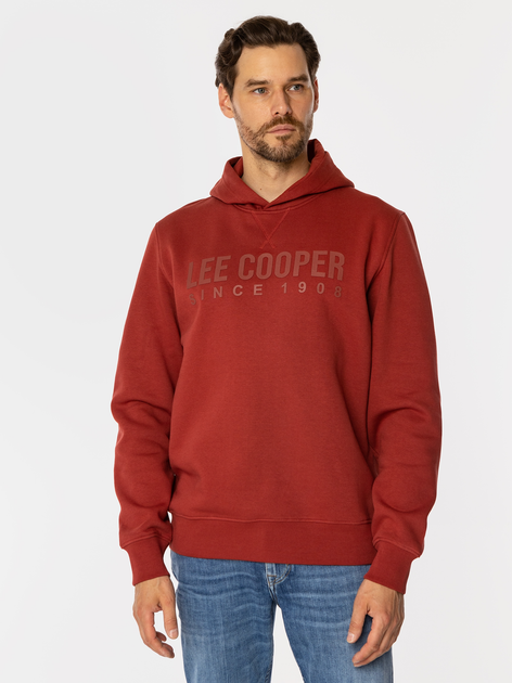 Худі чоловіче Lee Cooper Arius 4323 M Червоне (5905991710738) - зображення 1