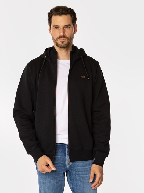 Bluza męska rozpinana streetwear z kapturem Lee Cooper Fort 9252 M Czarna (5905991710905) - obraz 3