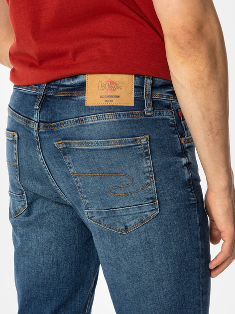 Jeansy slim fit męskie Lee Cooper Jeff 1079 33-32 Granatowe (5905991717256) - obraz 4