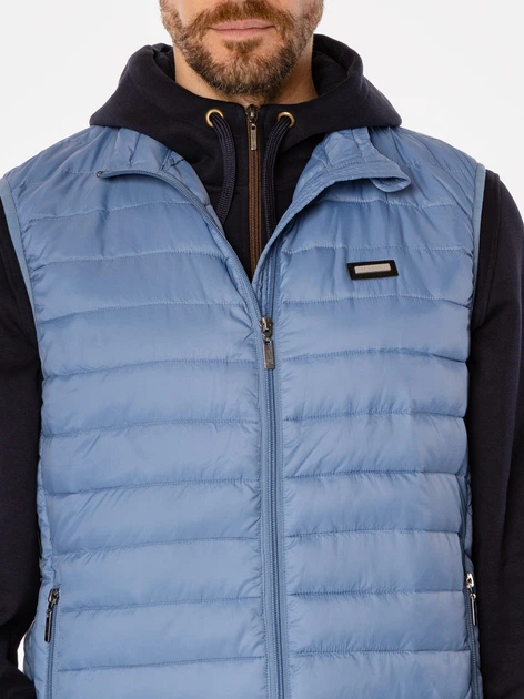 Теплий жилет чоловічий Lee Cooper Diego 4400 L Блакитний (5905991706861) - зображення 5