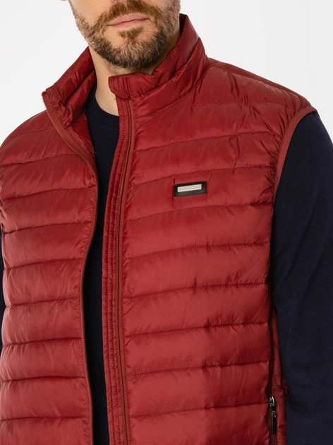 Bezrękawnik męski pikowany Lee Cooper Diego 4400 L Czerwony (5905991706823) - obraz 4