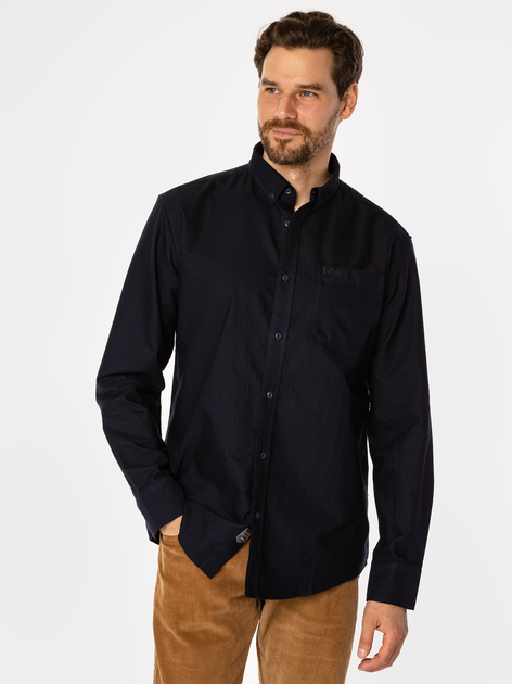 Сорочка бавовняна чоловіча Lee Cooper Lloyd Oxford XL Темно-синя (5905991709510) - зображення 3