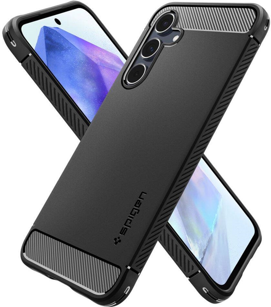 Etui Spigen Rugged Armor dla Samsung A55 Matte Black (8809971224420) - obraz 8