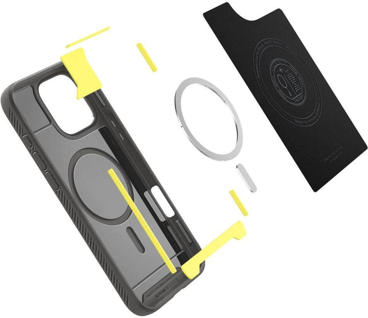 Etui Spigen Rugged Armor MagFit dla Apple iPhone 16 Pro Max Gray (8809971229234) - obraz 5