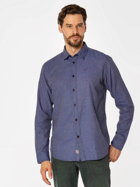 Koszula męska bawełniana Lee Cooper Rey 39Kz XL Granatowa (5905991708803) - obraz 3