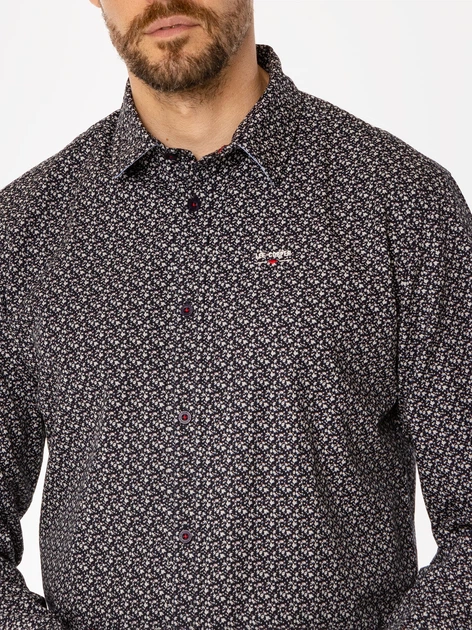 Koszula męska bawełniana Lee Cooper Rey 54Mp M Ciemnogranatowa (5905991708155) - obraz 3