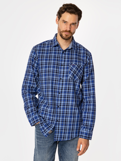 Сорочка бавовняна чоловіча Lee Cooper Scott 5751 3XL Блакитна (5905991707844) - зображення 3