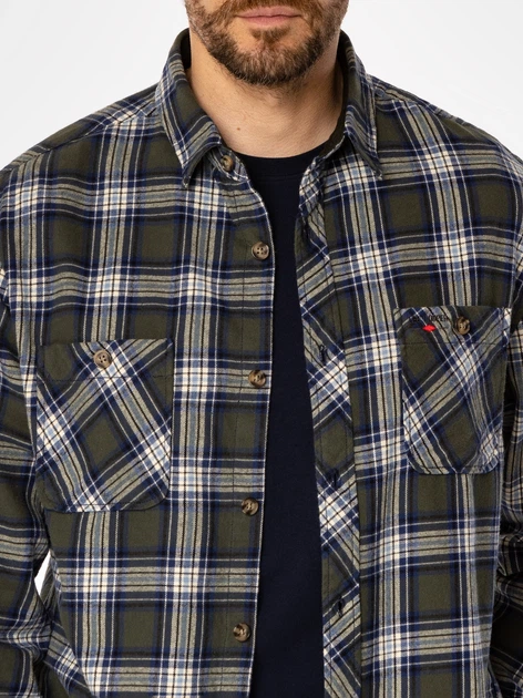 Сорочка бавовняна чоловіча Lee Cooper Wesley 9334 M Хакі (5905991712565) - зображення 5