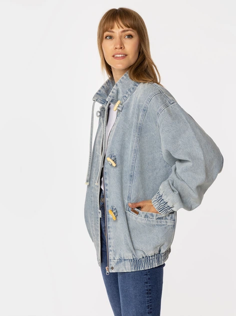 Джинсова куртка жіноча Lee Cooper Amelia 1119 M Блакитна (5905991713166) - зображення 3