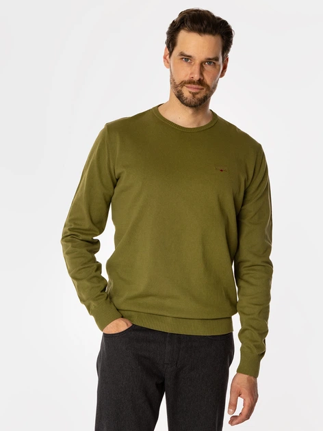 Sweter męski bawełniany Lee Cooper Andy Organic XL Khaki (5905991716594) - obraz 3