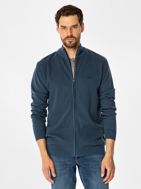 Bluza męska rozpinana streetwear z kołnierzykiem Lee Cooper Faro 4380 M Niebieska (5905991711841) - obraz 1