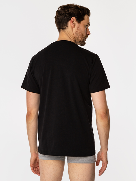 Zestaw koszulek męskich 2 szt Lee Cooper Basic 2024 L Czarny/Biały (5905991706205) - obraz 4