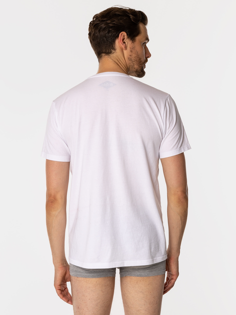 Zestaw koszulek męskich 2 szt Lee Cooper Basic 2024 L Czarny/Biały (5905991706205) - obraz 5