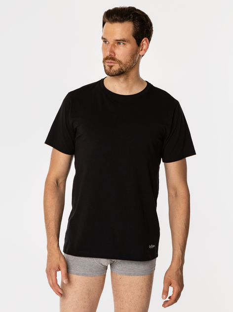 Zestaw koszulek męskich 2 szt Lee Cooper Basic 2024 L Czarny/Biały (5905991706205) - obraz 6