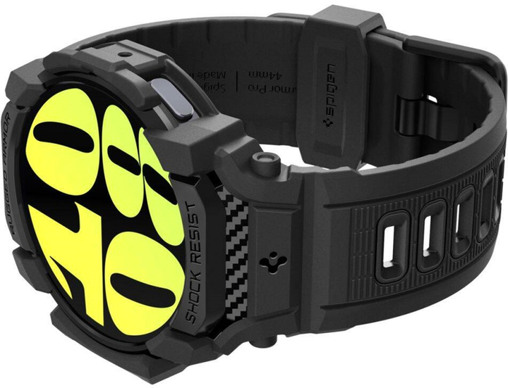 Ремінець з чохлом Spigen Rugged Armor Pro для Samsung Galaxy Watch 7 40 мм Matte Black (8809971232067) - зображення 3