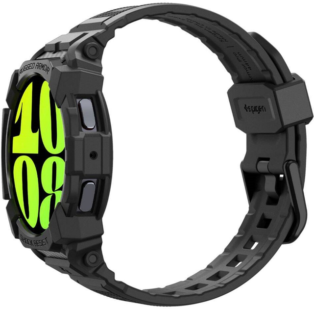 Ремінець з чохлом Spigen Rugged Armor Pro для Samsung Galaxy Watch 7 40 мм Matte Black (8809971232067) - зображення 12