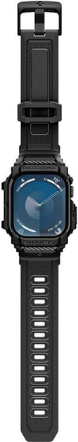 Ремінець з чохлом Spigen Rugged Armor Pro для Apple Watch 10 42 мм Matte Black (8809971234375) - зображення 10