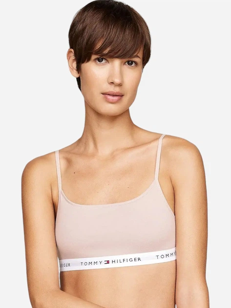 Набір бюстгальтерів без кісточок бавовняний Tommy Hilfiger UW0UW05528-0R7 M 2 шт Білий/Бежевий (8720637170878) - зображення 4