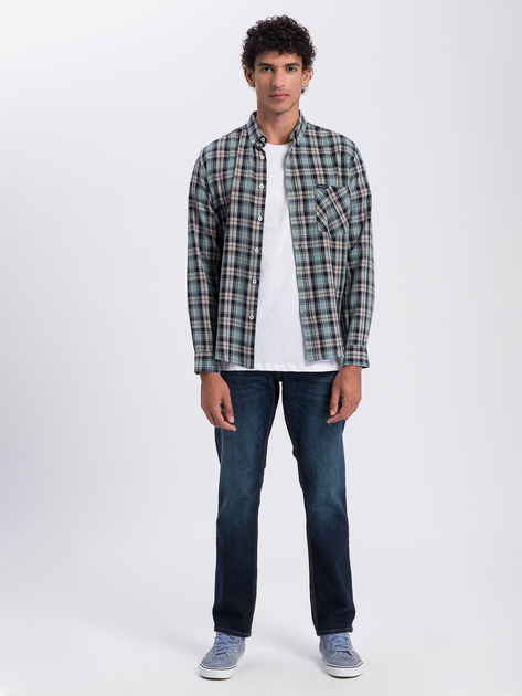 Футболка бавовняна чоловіча Cross Jeans 15250-008 3XL Біла (8699438825136) - зображення 3