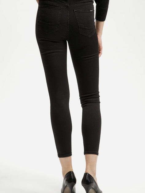 Jeansy skinny damskie z wysokim stanem Cross Jeans P 429-013 27-36 Czarne (8697319521672) - obraz 2