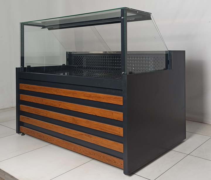 Холодильная универсальная витрина FRIGO-М "ФУДМАРКЕТ", 1.6 м., (-5° +5°), выкладка 60 см. - изображение 1