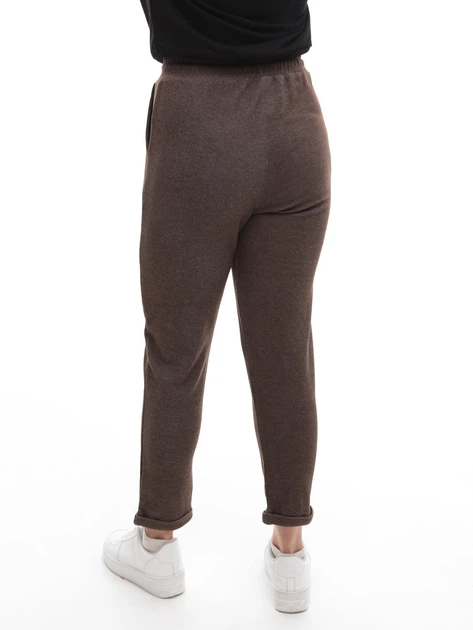 Штани жіночі коричневі MOM пояс на резинці 4901-2 2XL - зображення 2