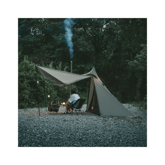 Намет Naturehike із гострою верхівкою CNK2300ZP025 коричневий (6976023922534)[82007] - зображення 2