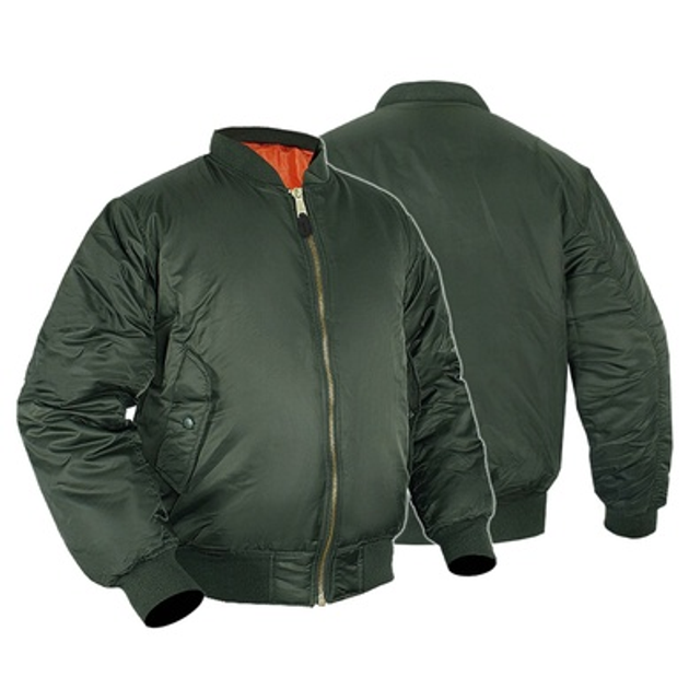 Куртка Бомбер летная US BASIC MA1® FLIGHT JACKET Оливковая L - изображение 1