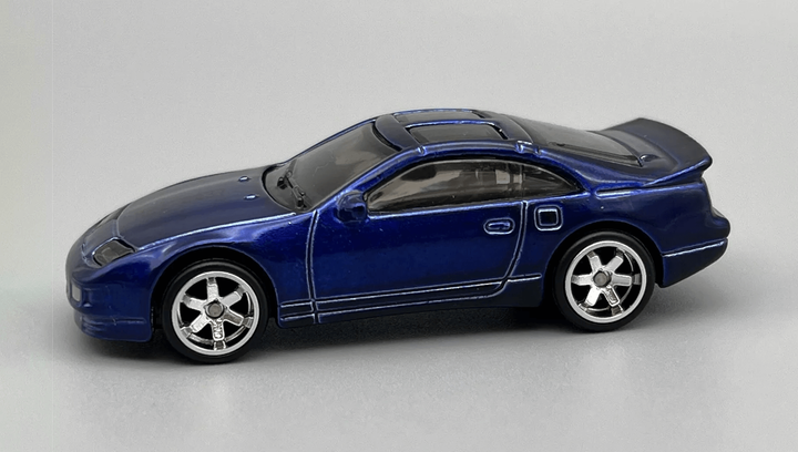 Машинка Базова Hot Wheels Nissan 300ZX Twin Turbo Super Treasure Hunt STH Turbo 1:64 GTD10 Blue - зображення 2