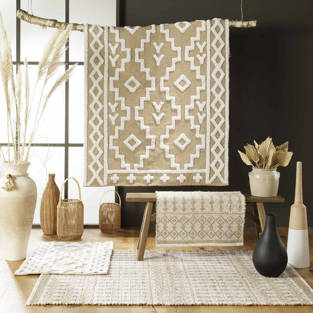 Килимок Douceur d'intérieur Orya 60 x 90 см Бежевий (3574387413663) - зображення 3