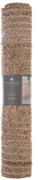Килим Atmosphera плетений джут 60 x 90 см Бежевий (3560234496354) - зображення 6