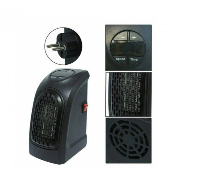Мини обогреватель Handy Heater 400W — компактный электрический обогреватель для быстрой установки, защита от перегрева, идеален для дома и офиса - изображение 4