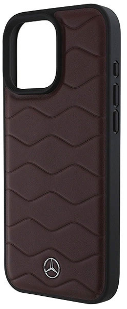 Etui Mercedes-Benz Waves Leather dla Apple iPhone 16 PRO MAX Red (MEHCP16X23RWRSR) - obraz 2